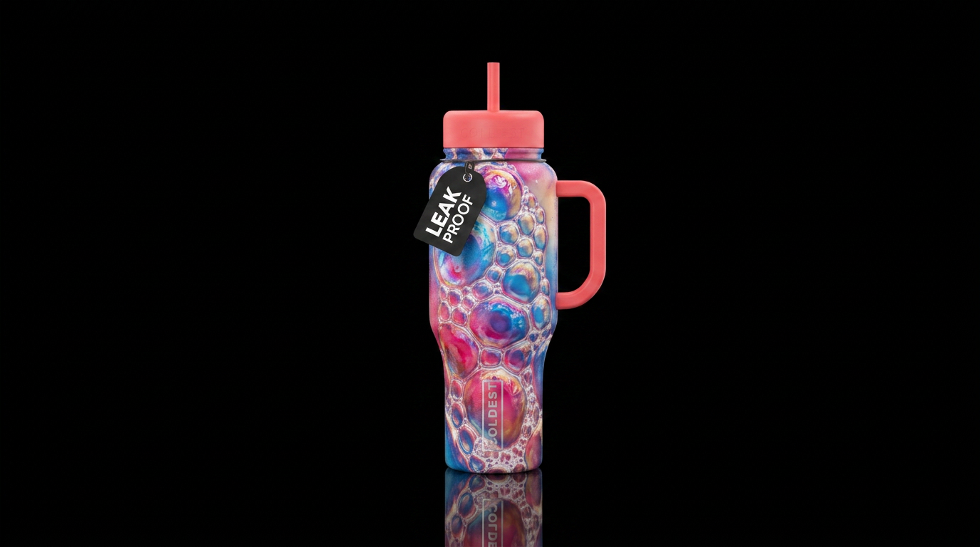 Bubble bath water bottle design