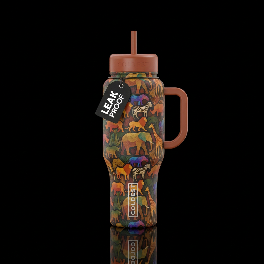 Safari water bottle design