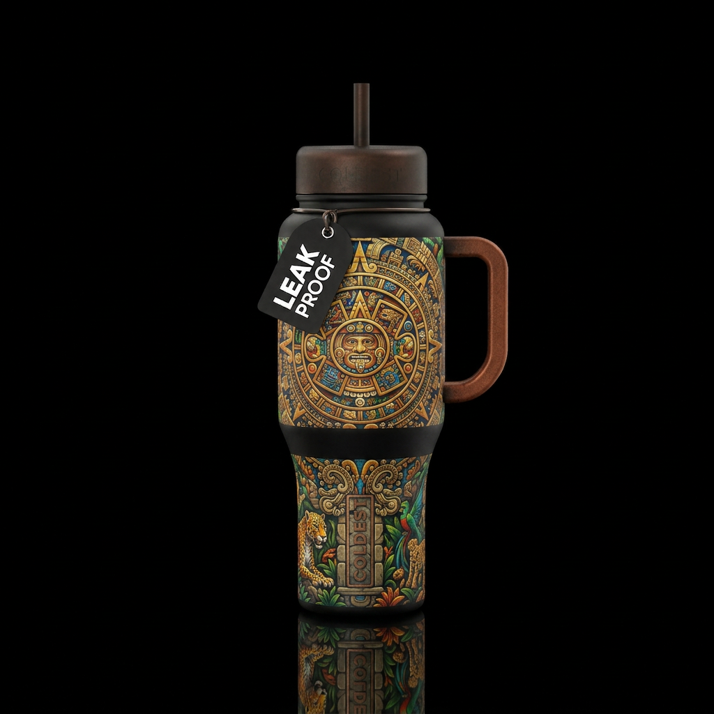 Mayans water bottle design
