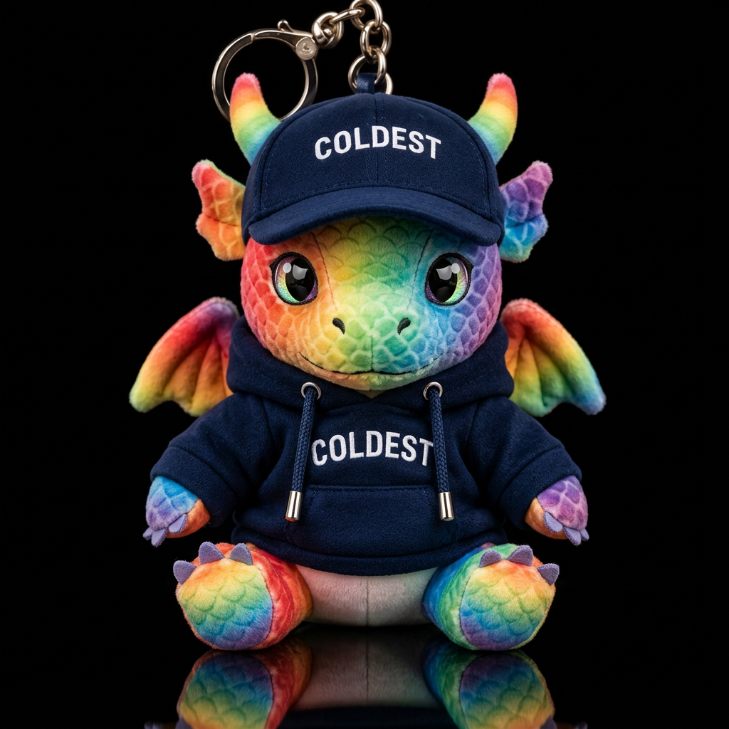 Baby dragon rainbow water bottle design