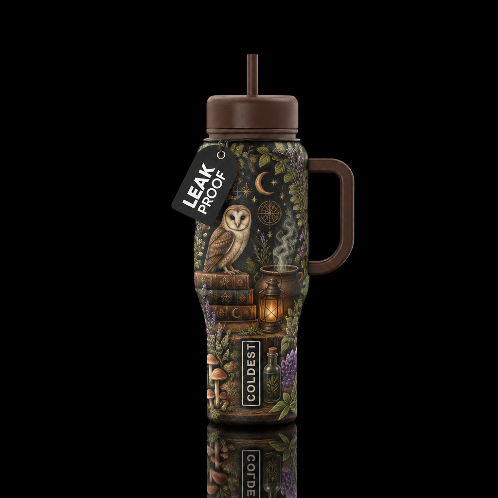 Familiar magic water bottle design
