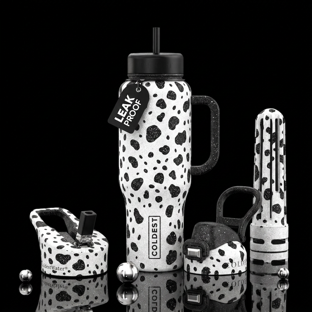 Dalmatian cup water bottle design