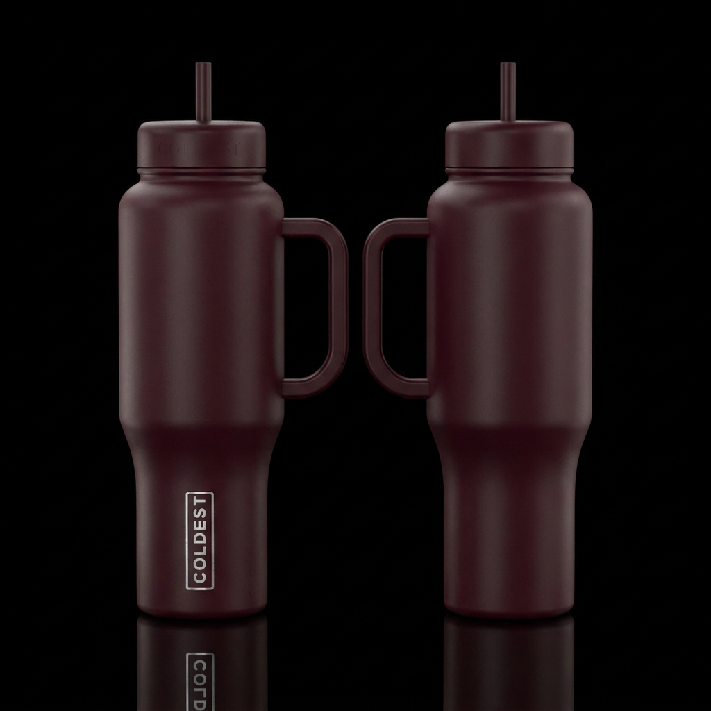 A seamless 360-degree vertical wrap-around design ... water bottle design