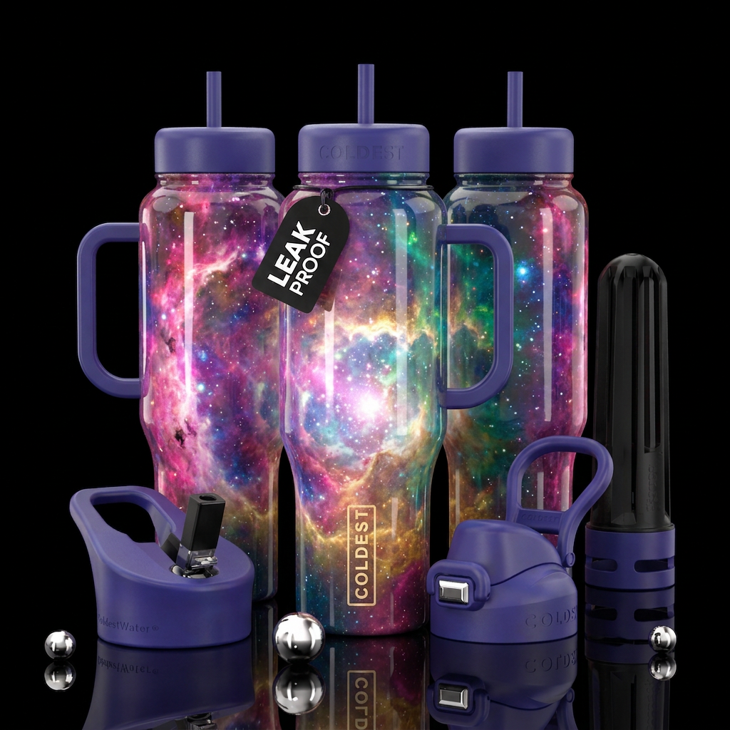 A seamless 360-degree vertical wrap-around design ... water bottle design