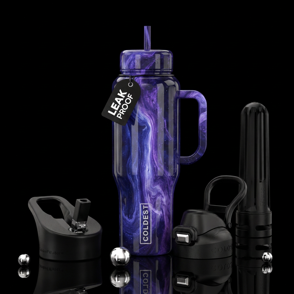 A seamless 360-degree vertical wrap-around design ... water bottle design