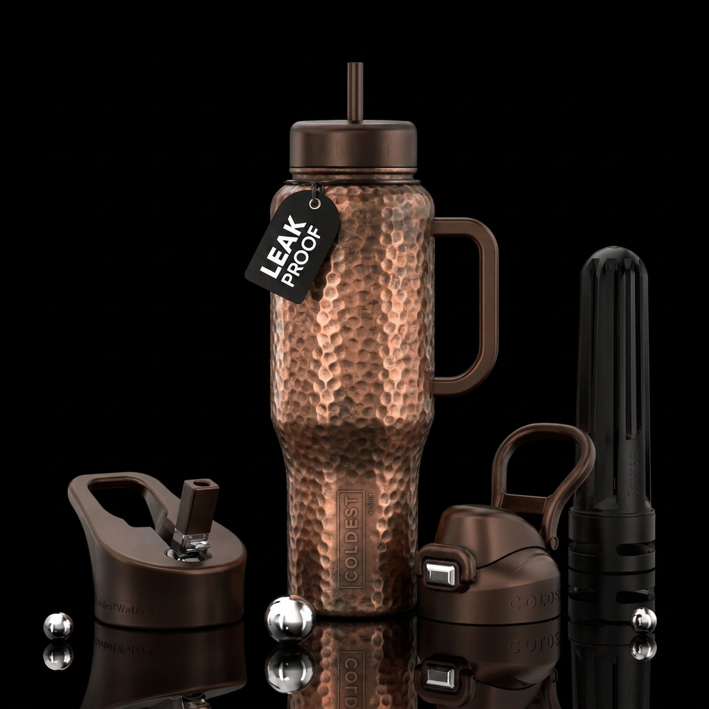 A seamless 360-degree vertical wrap-around design ... water bottle design