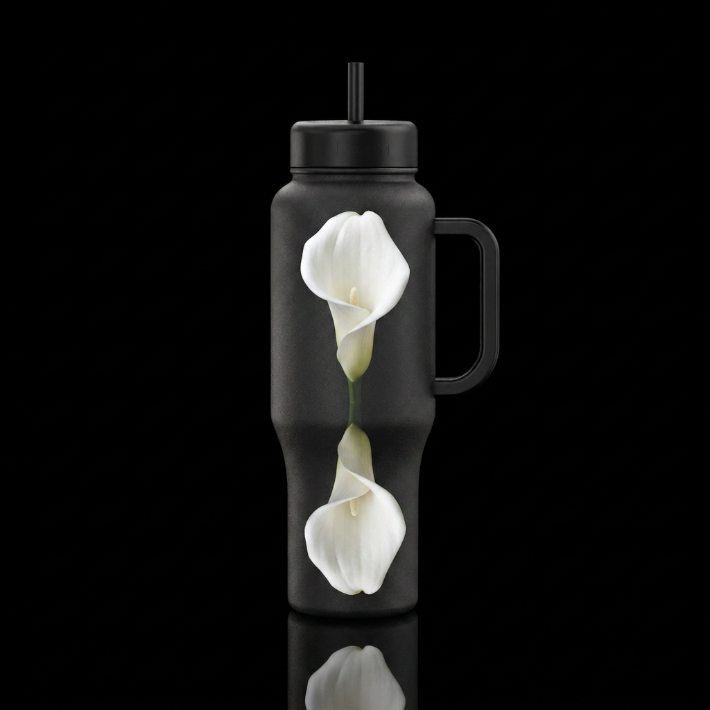 Calla Mirror water bottle design