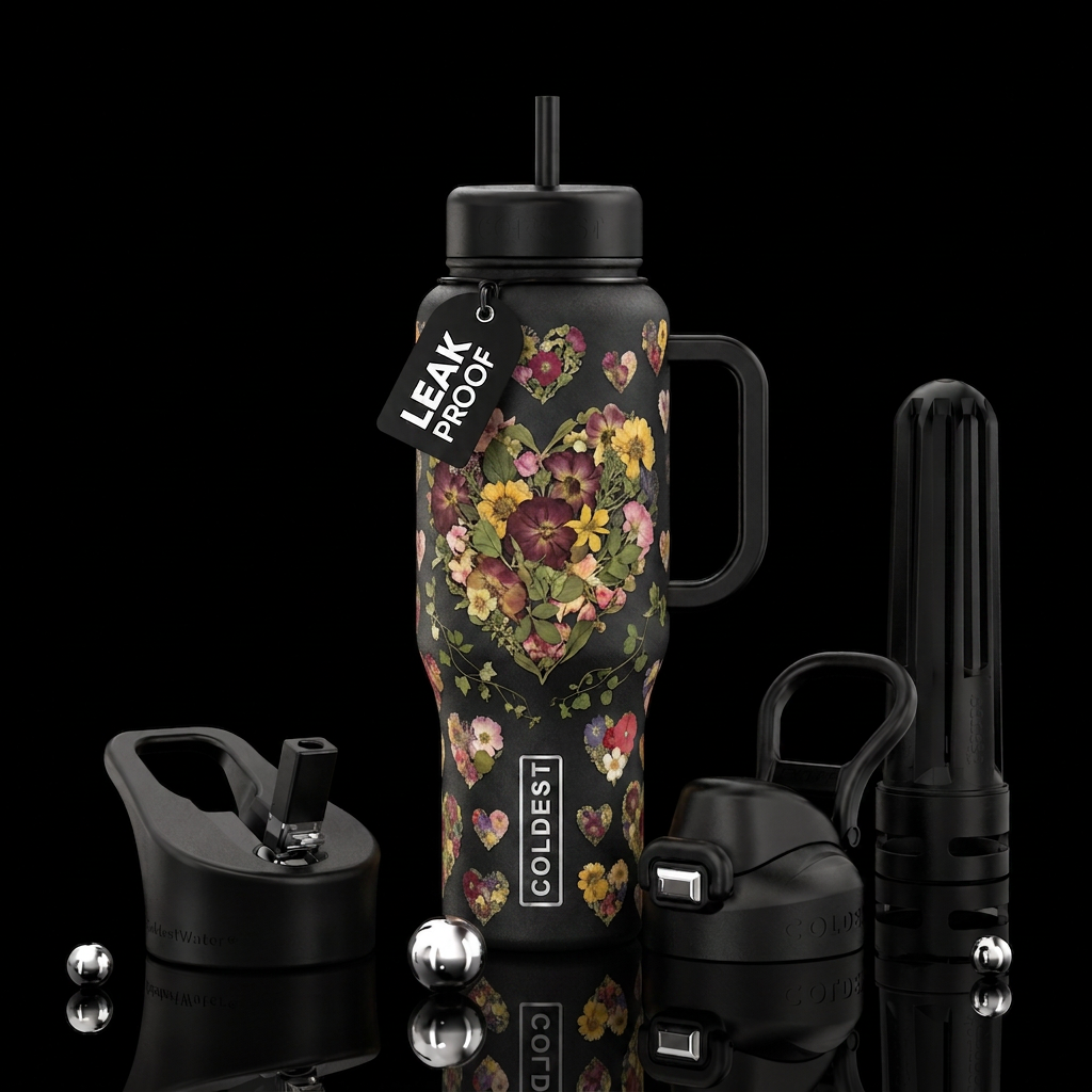 A seamless full-wrap 360-degree design for a Colde... water bottle design