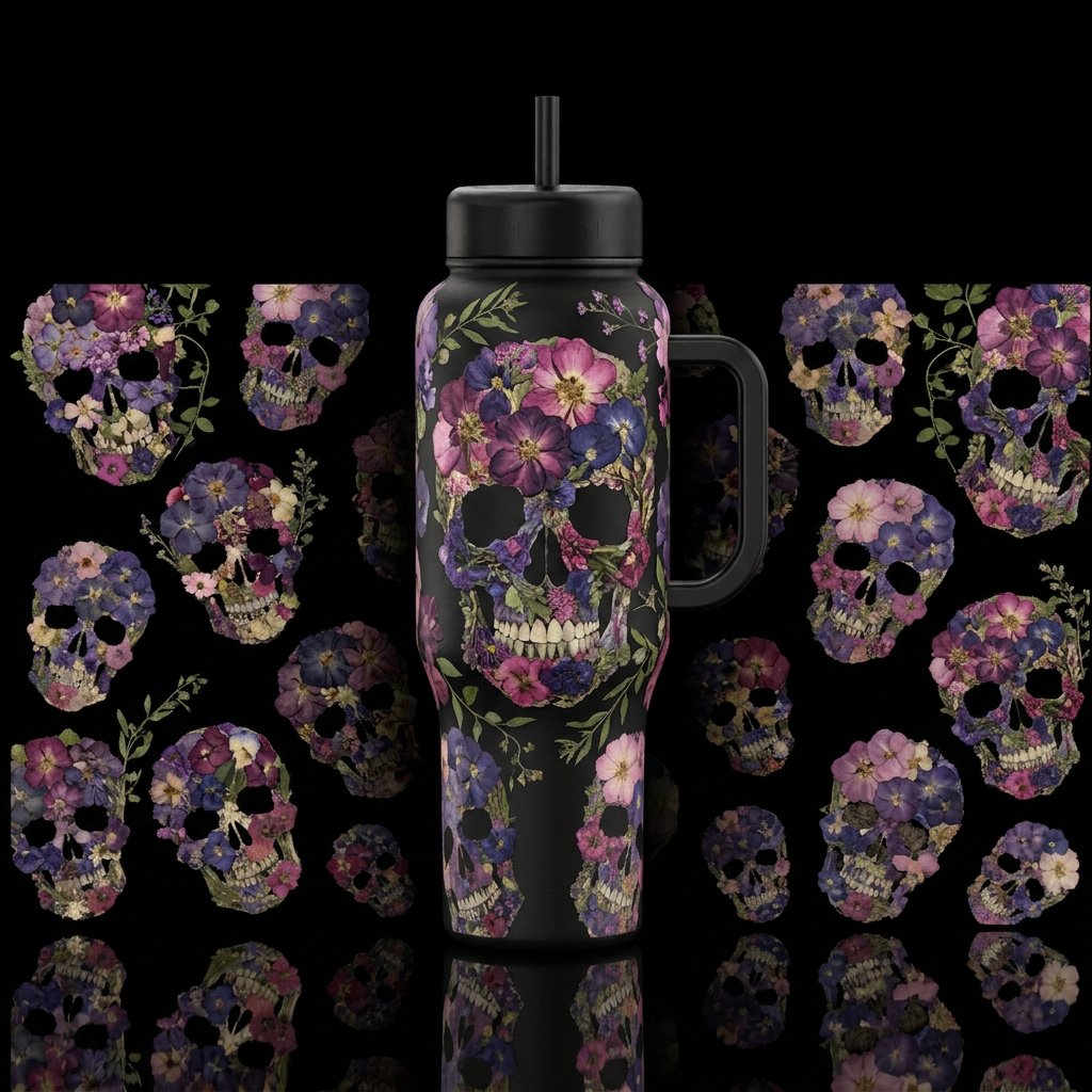 A seamless full-wrap 360-degree design for a Colde... water bottle design