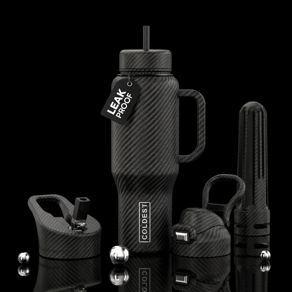 A seamless wrap-around design for a Coldest water ... water bottle design