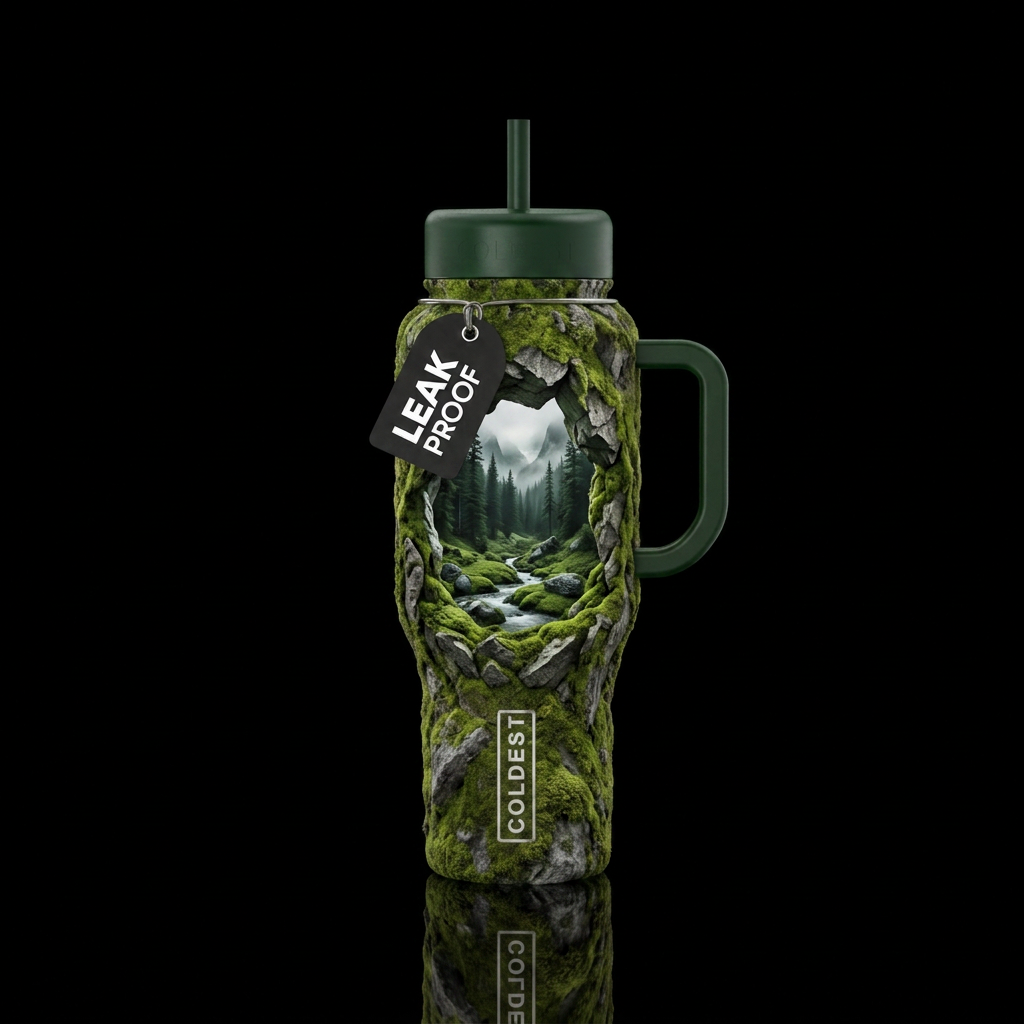 Enchanted Hollow water bottle design