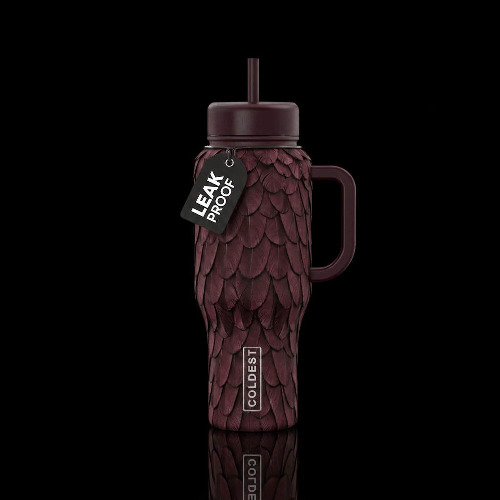 Morrigan water bottle design