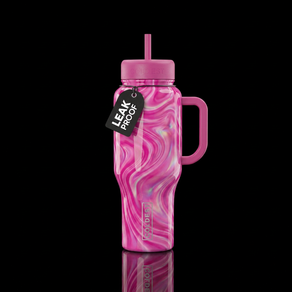 A high-resolution, realistic, high-definition imag... water bottle design