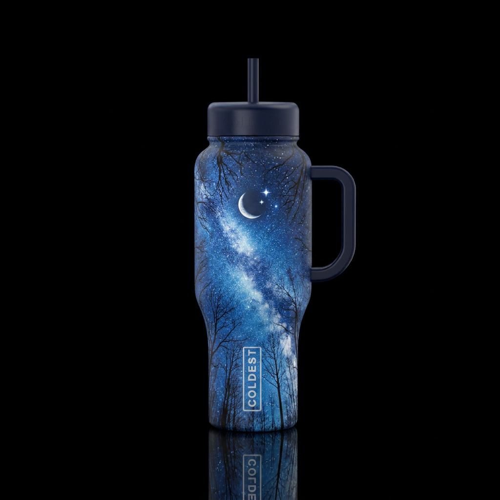 Moonveil water bottle design
