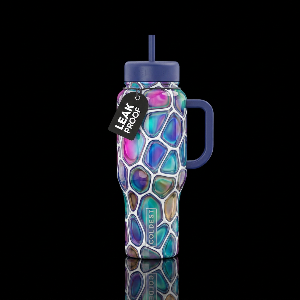 Opalescence water bottle design