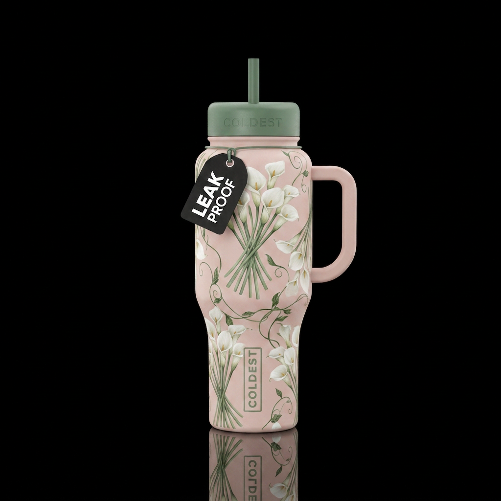 Blushing Grace water bottle design