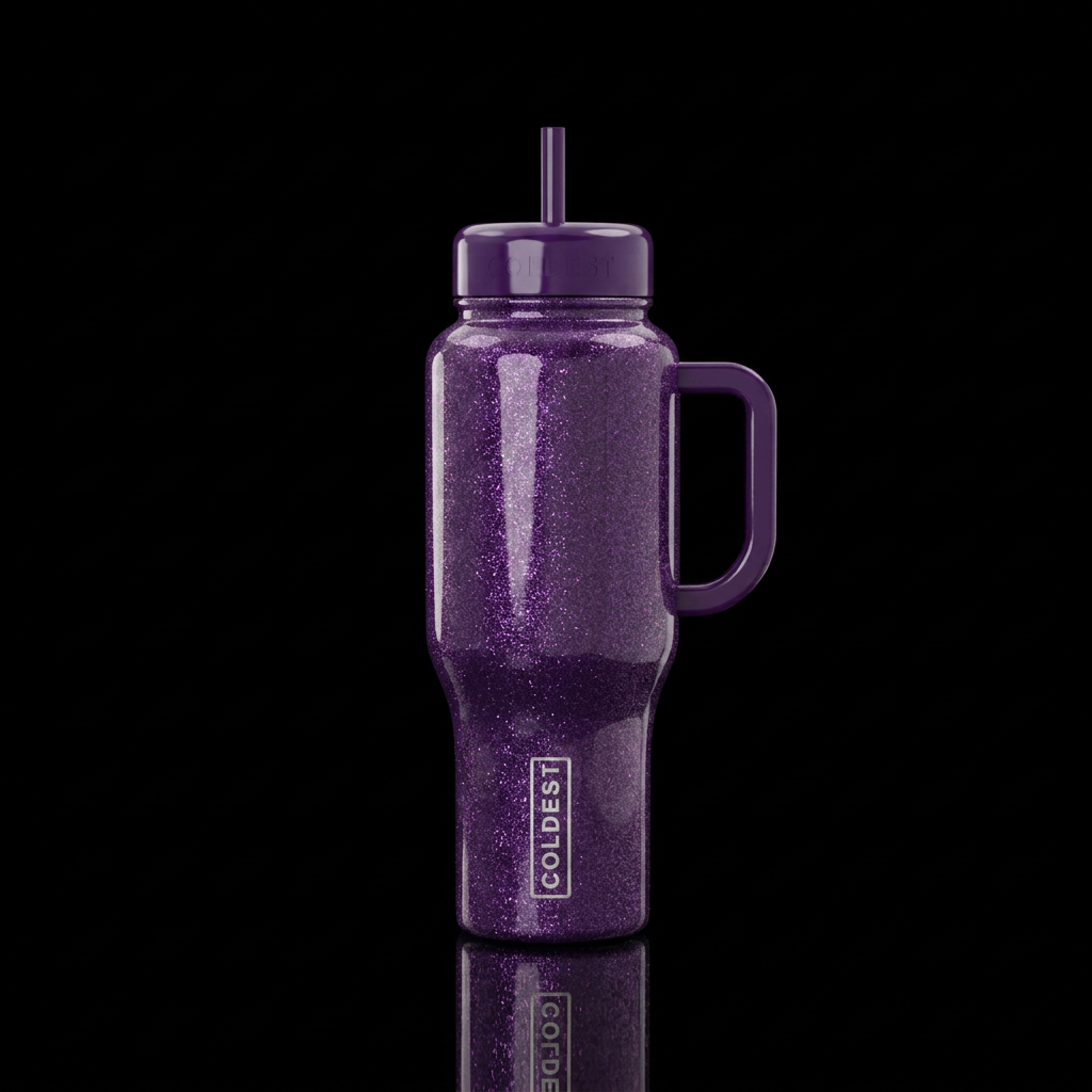 Amethyst Shimmer water bottle design