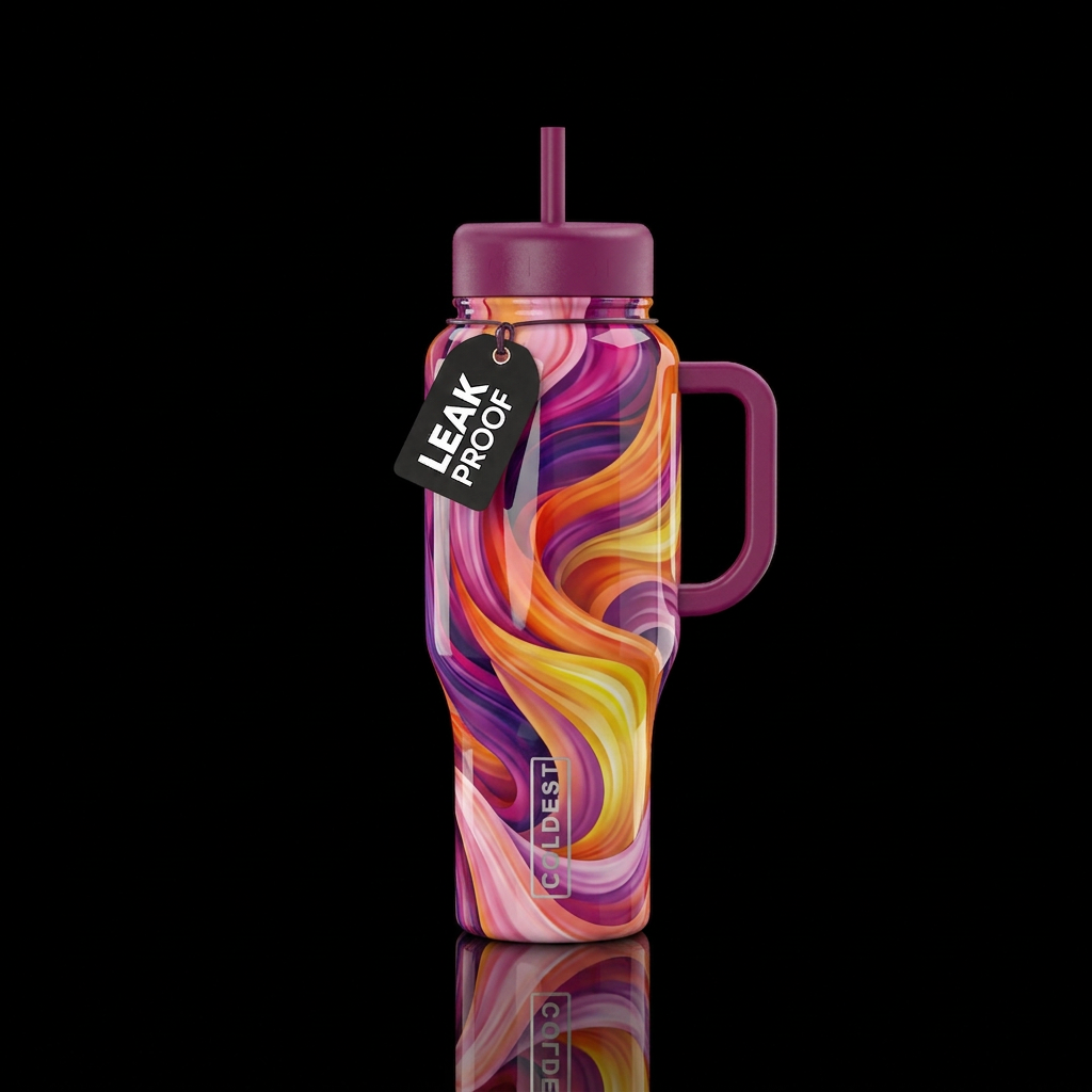 A high-resolution, realistic, high-definition imag... water bottle design