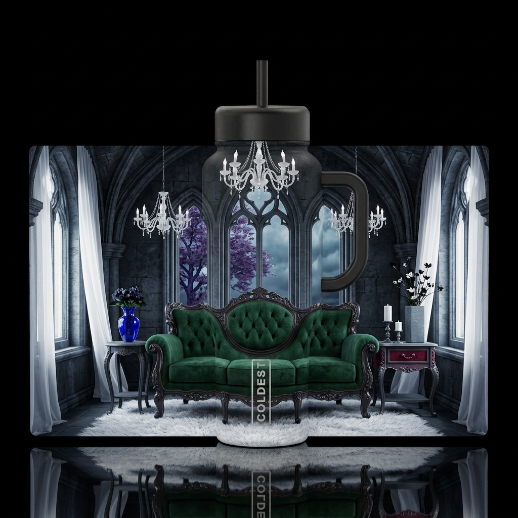 Shadow Halls water bottle design
