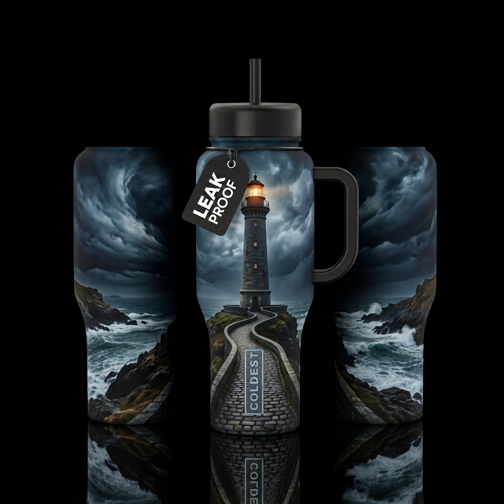 Last Beacon water bottle design