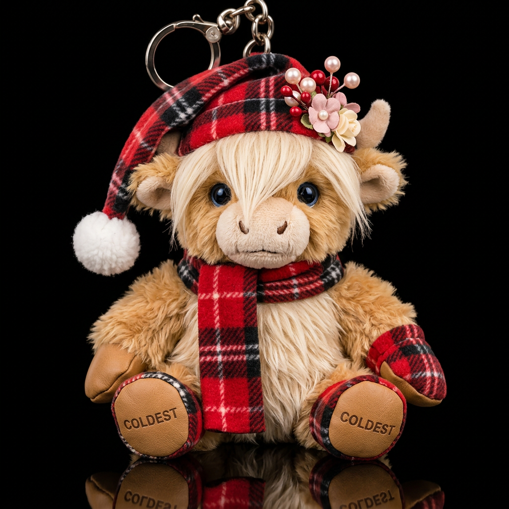 Maisie the Highland Calf water bottle design