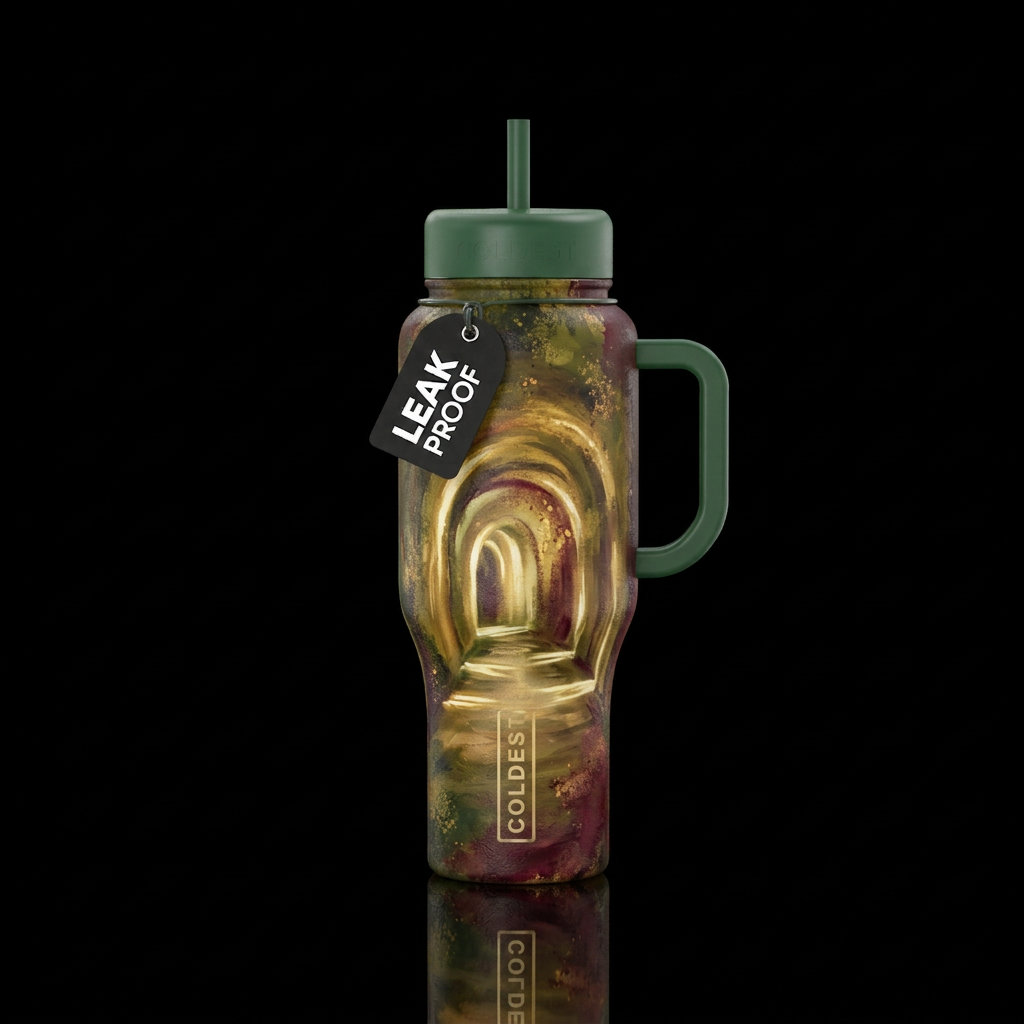 Forgotten Gallery water bottle design