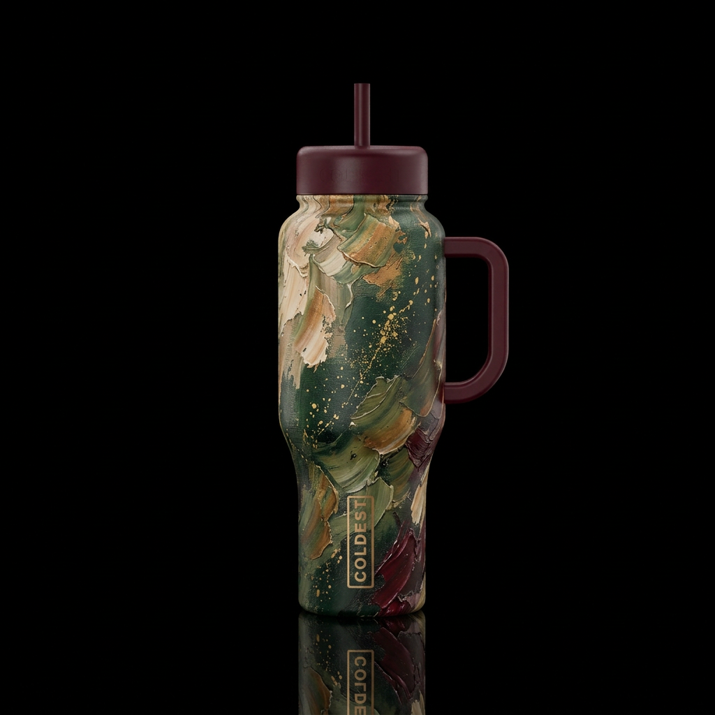 Untamed water bottle design