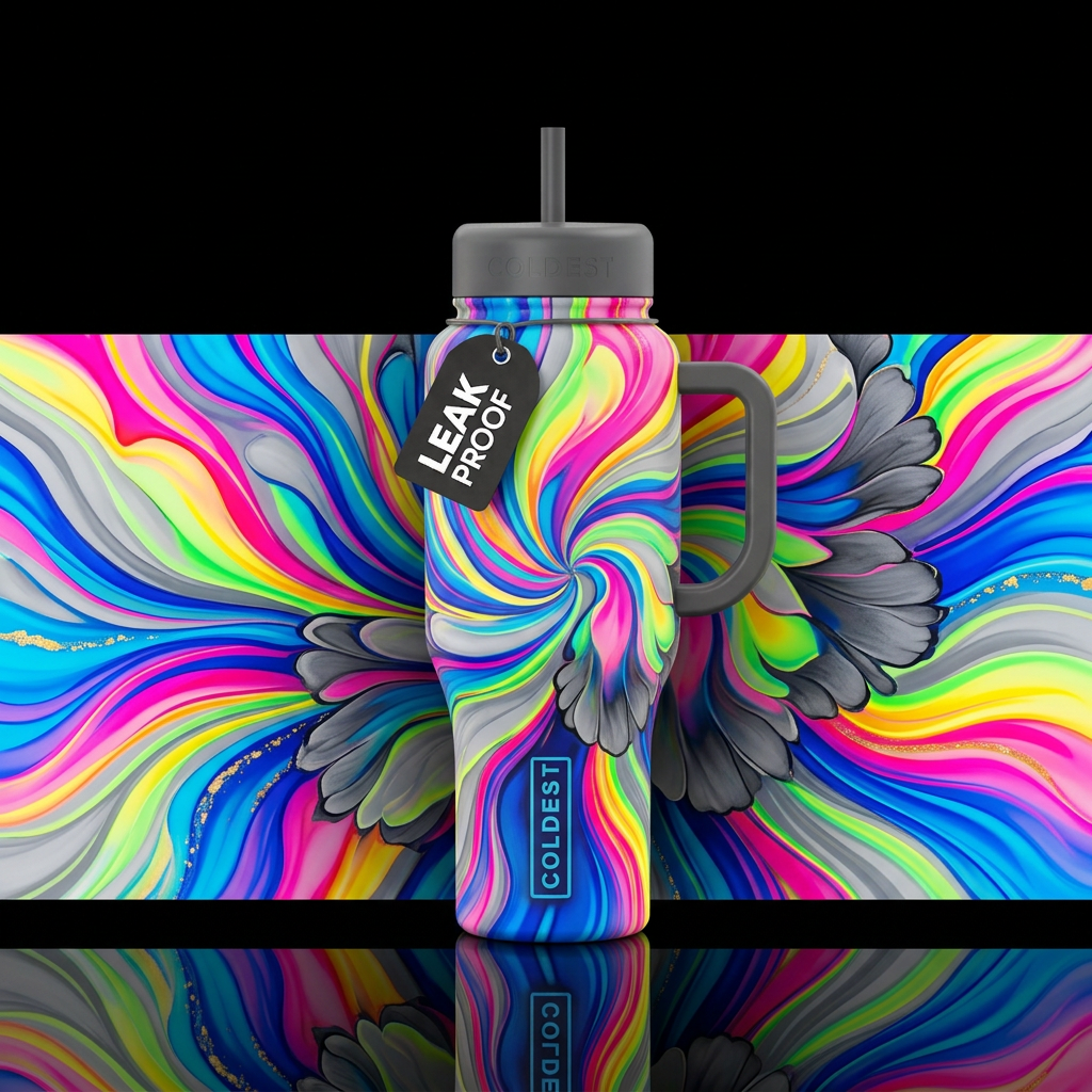 Electric Riot water bottle design