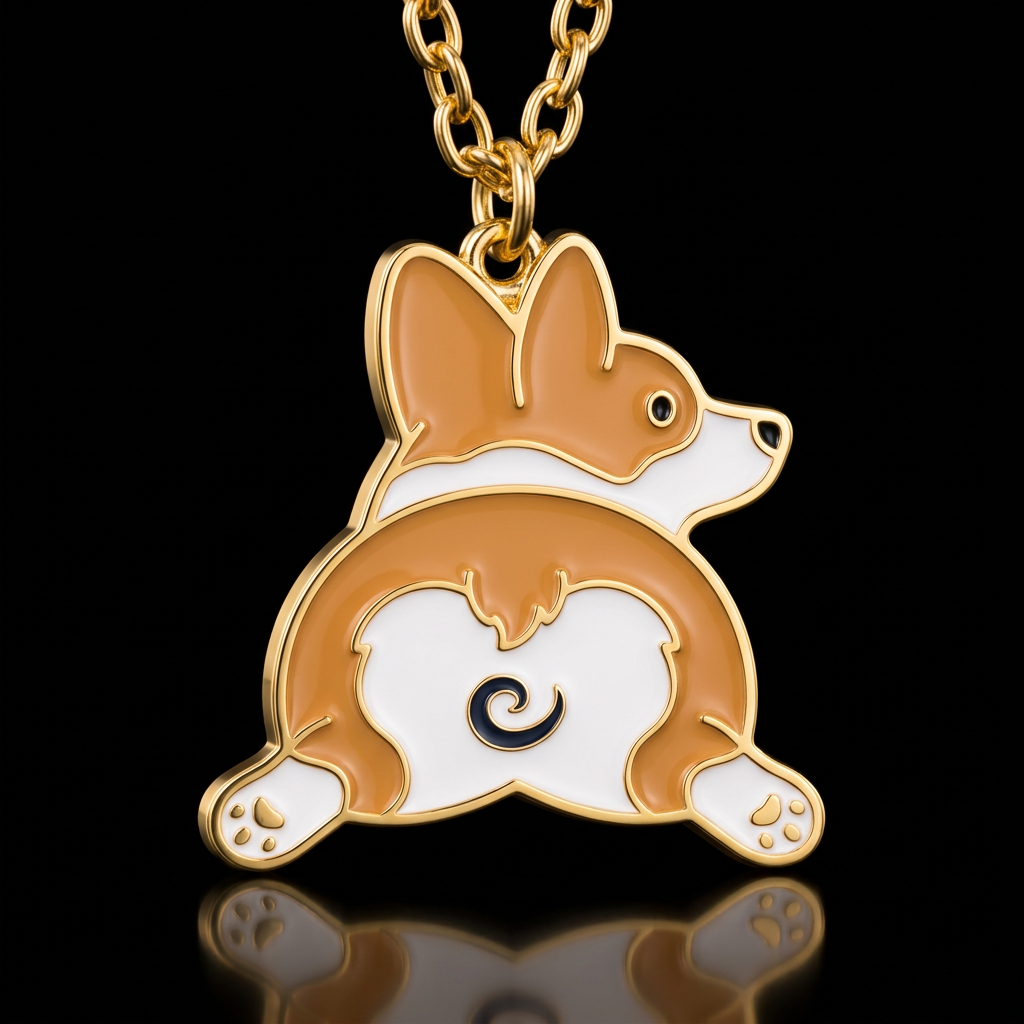 Corgi Sploot water bottle design
