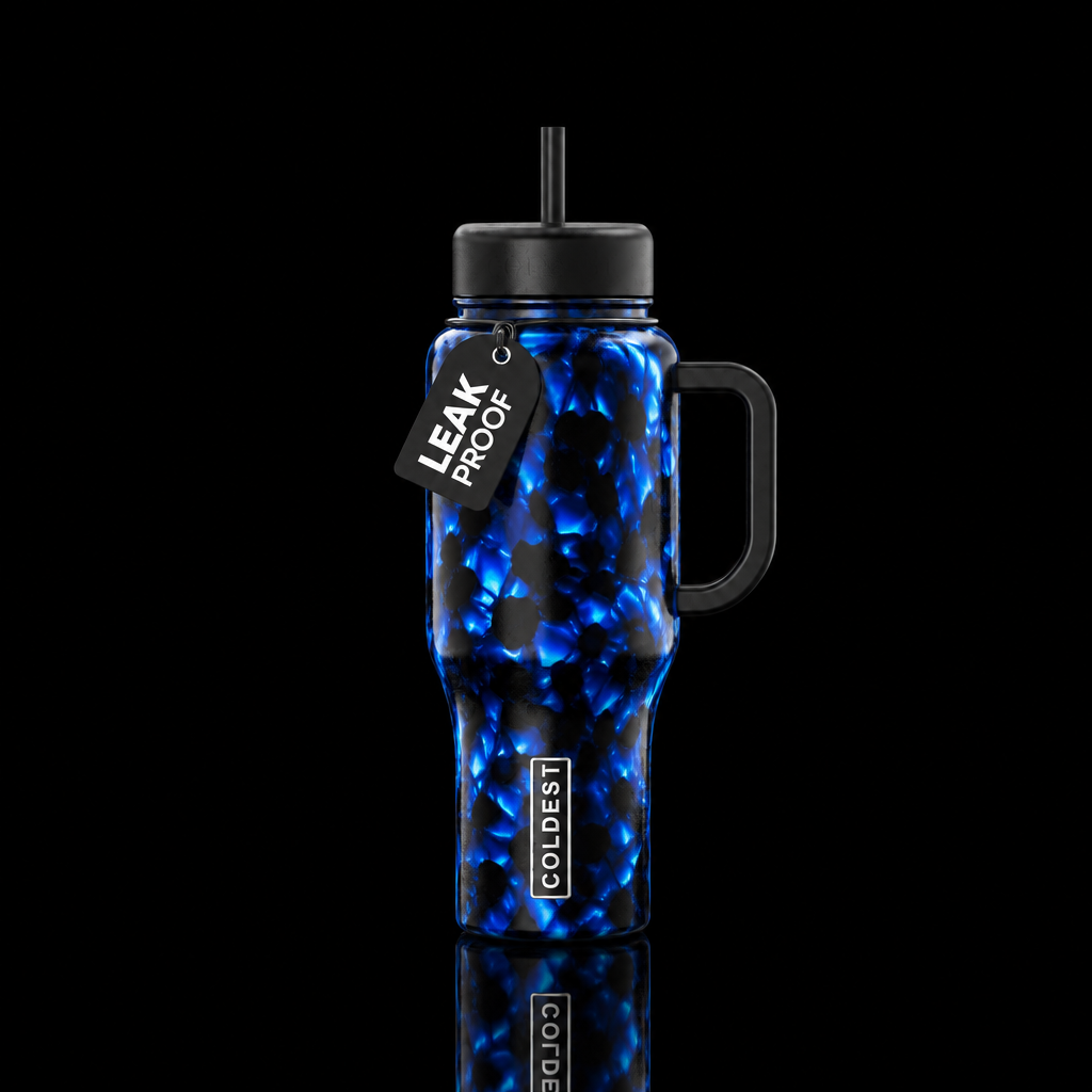 Midnight Sapphire water bottle design