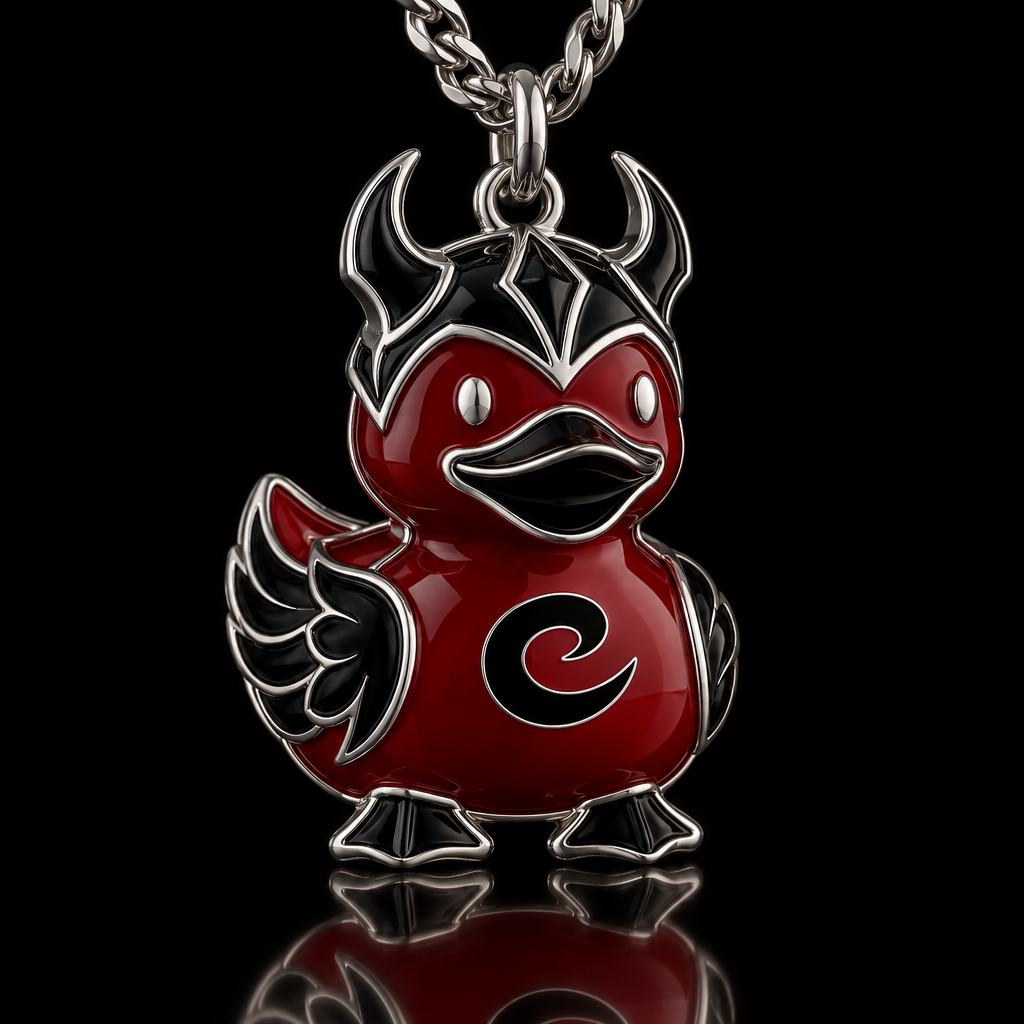 Crimson Quack water bottle design