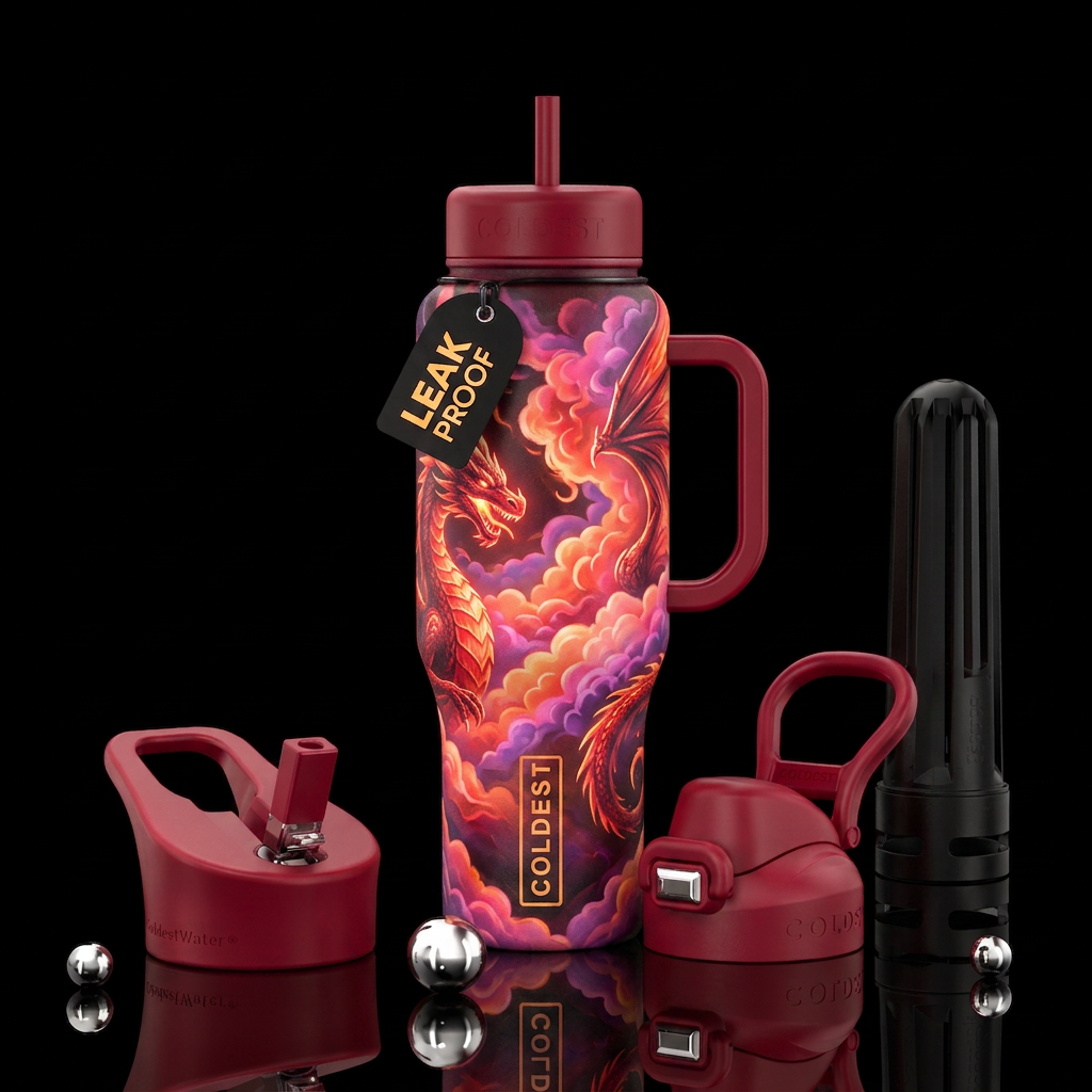 Dragon Fire water bottle design