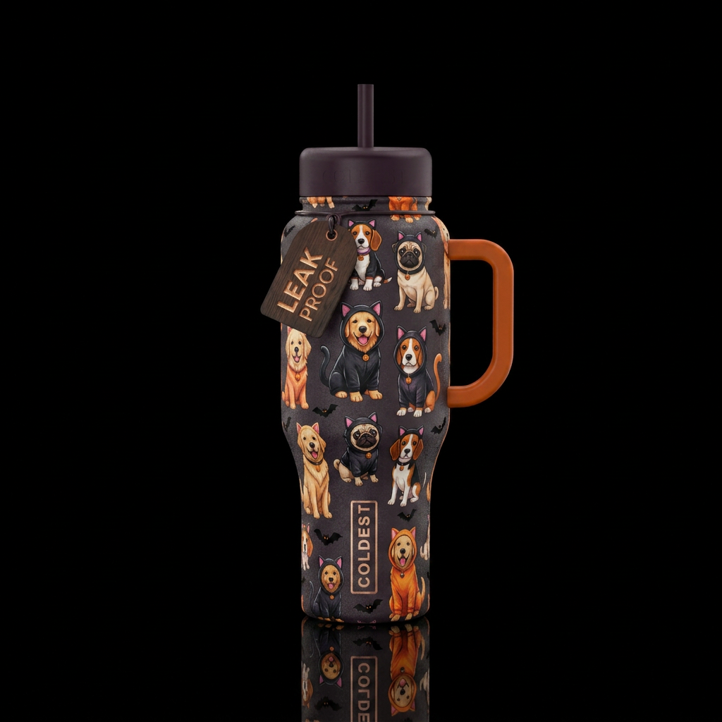 Woof water bottle design