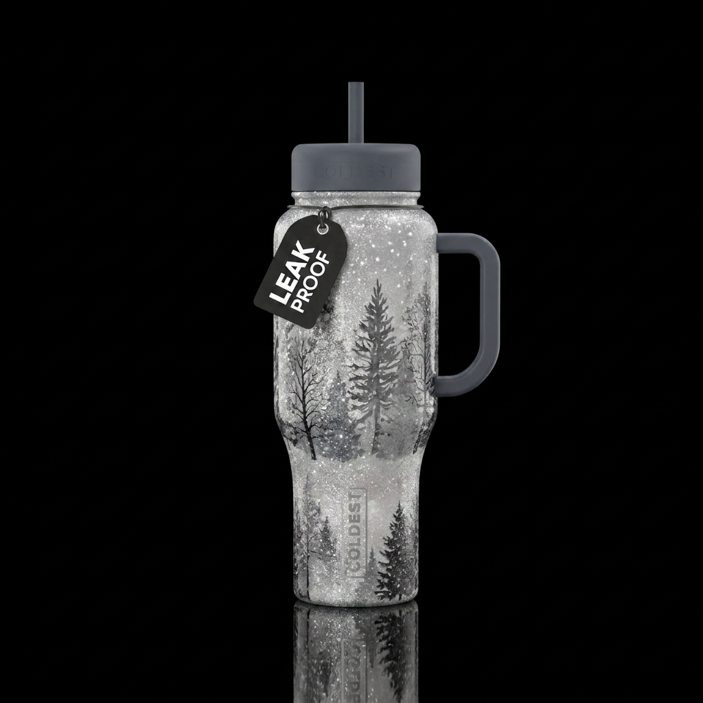 Snow water bottle design
