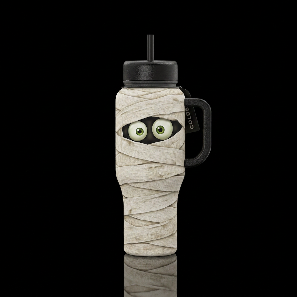 Mummy water bottle design