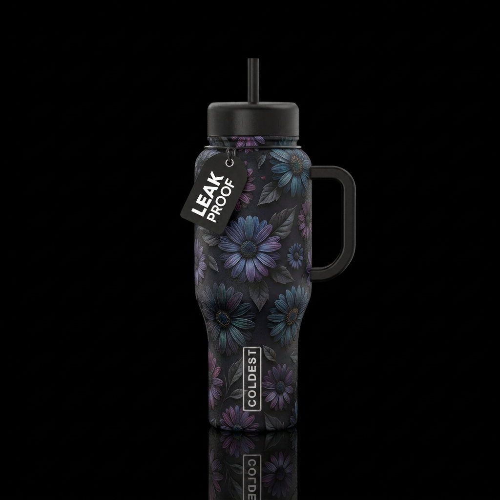 Daisies water bottle design