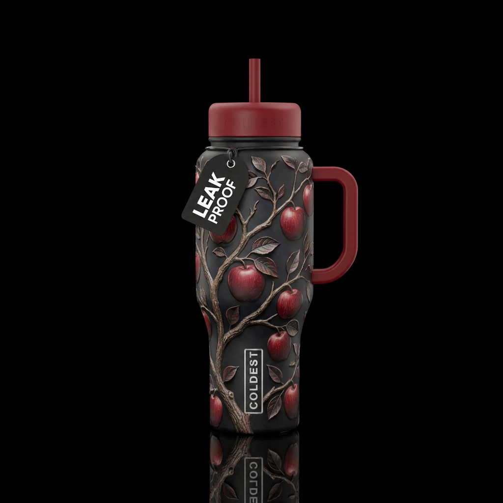 Fall treat water bottle design