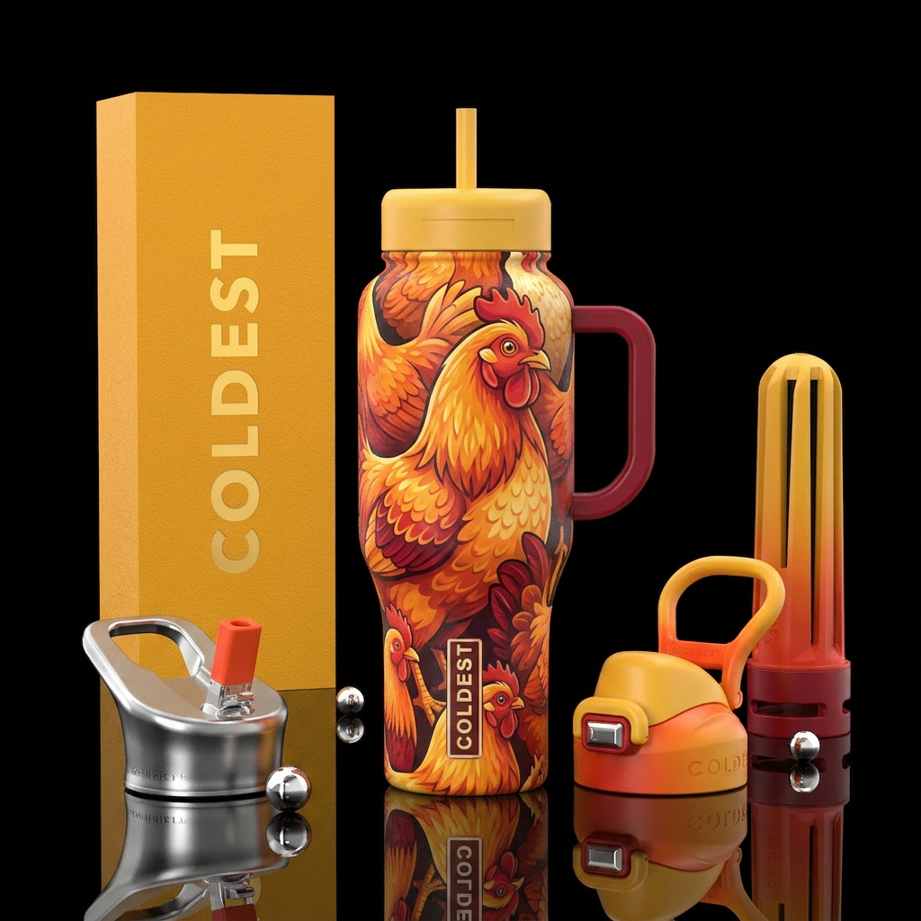Chicken bottle water bottle design