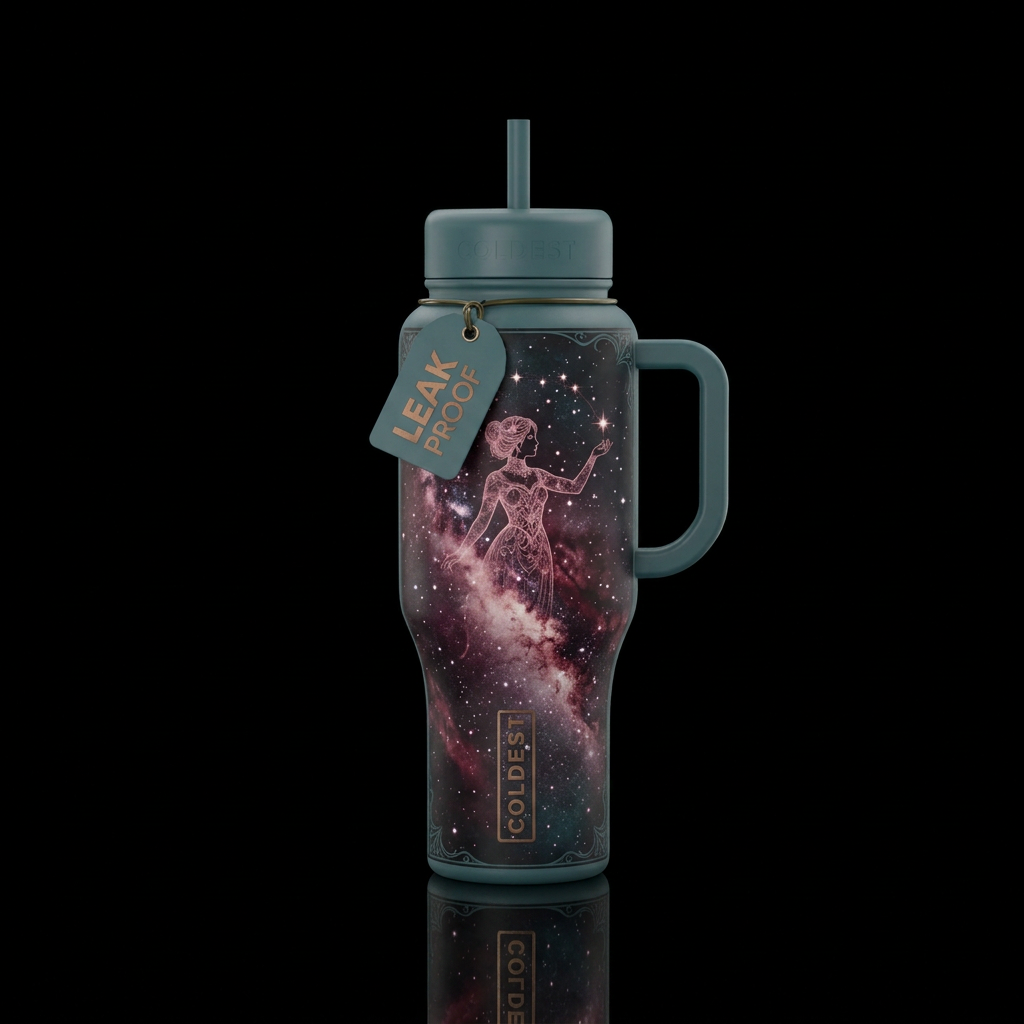 Graceful Star Lady water bottle design