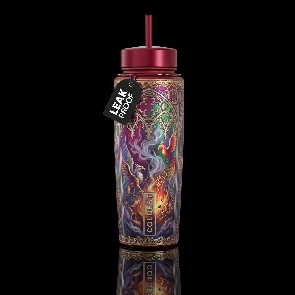 Worlds Collide water bottle design