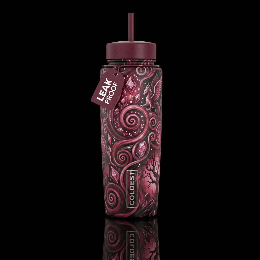 Dazzling Gems of the Old Times water bottle design