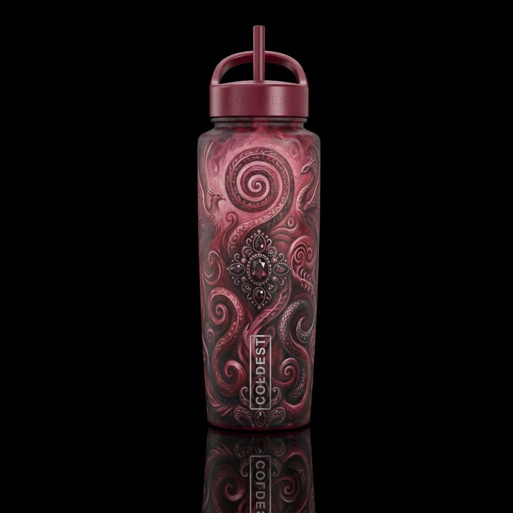 Forgotten Gems water bottle design