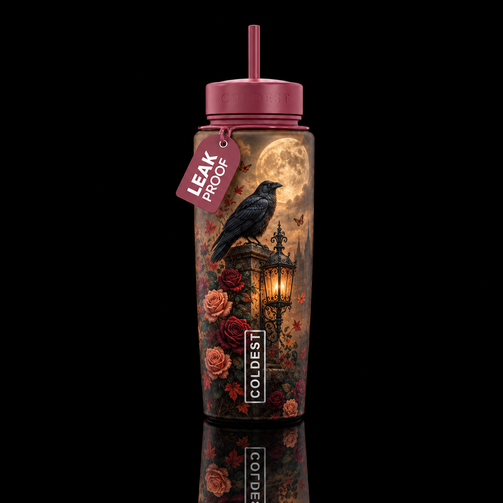 Whimsical Watch water bottle design