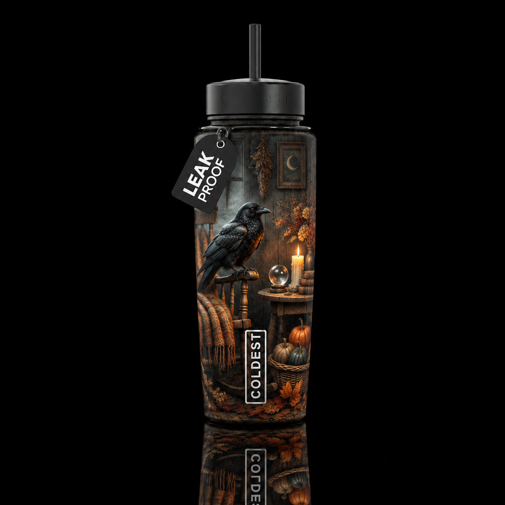 Cozy Cottage water bottle design