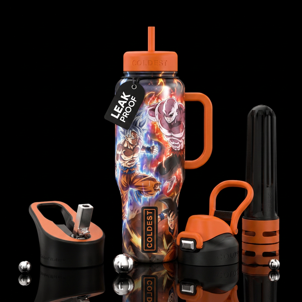 Dragon Ball Z water bottle design