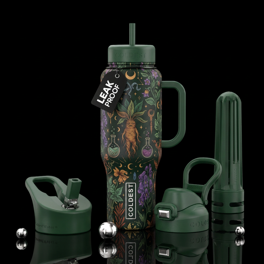 Herbology water bottle design