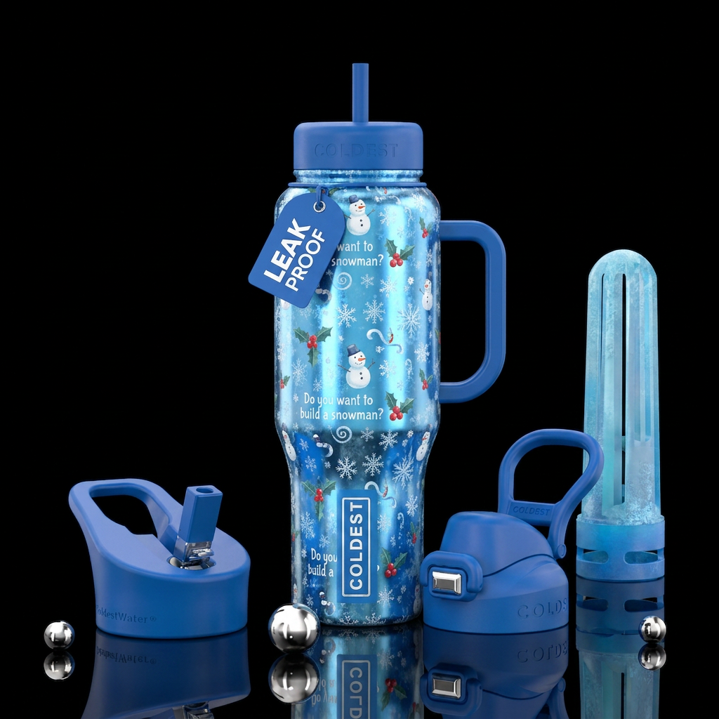 build a snowman? water bottle design
