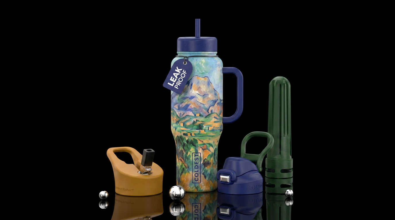 Sainte-Victoire mountain seen from the Lauves water bottle design