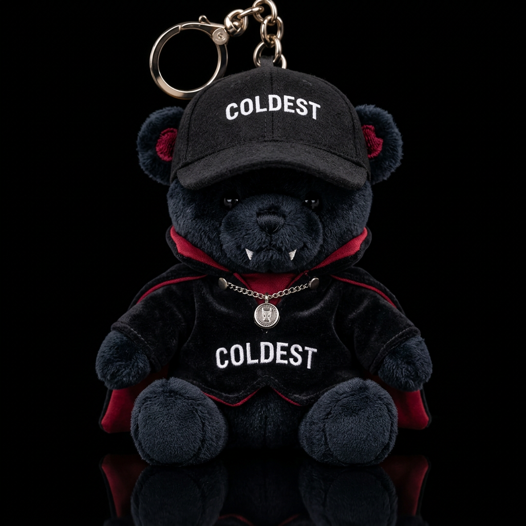 Dracula bear water bottle design