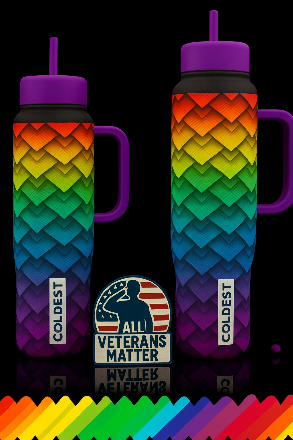 rainbow dragon 2 water bottle design